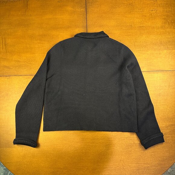 Sezane Betty Cardigan in Navy Blue with Crochet, size XS - Picture 4 of 7